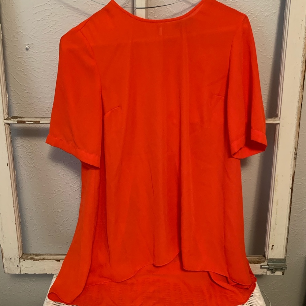Vince Camuto Scarlet Short Sleeve Tunic Blouse Top